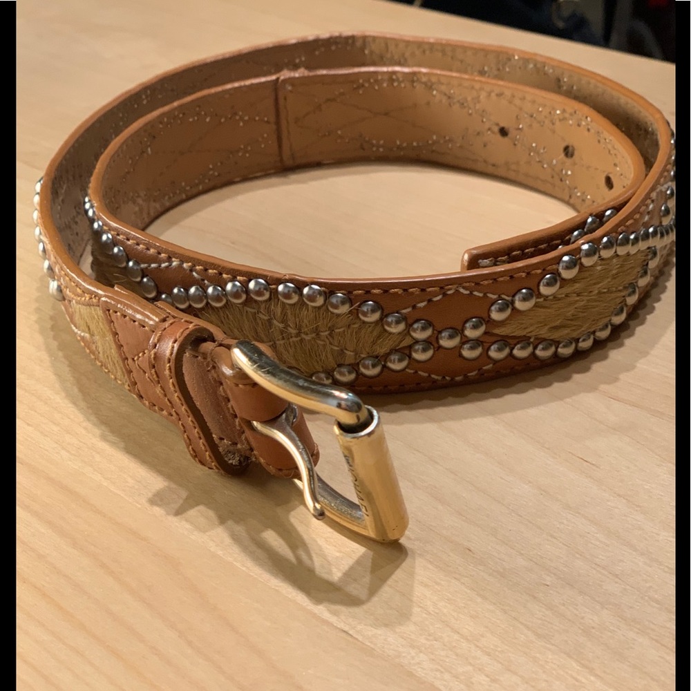 Studded Leather Belt -MED